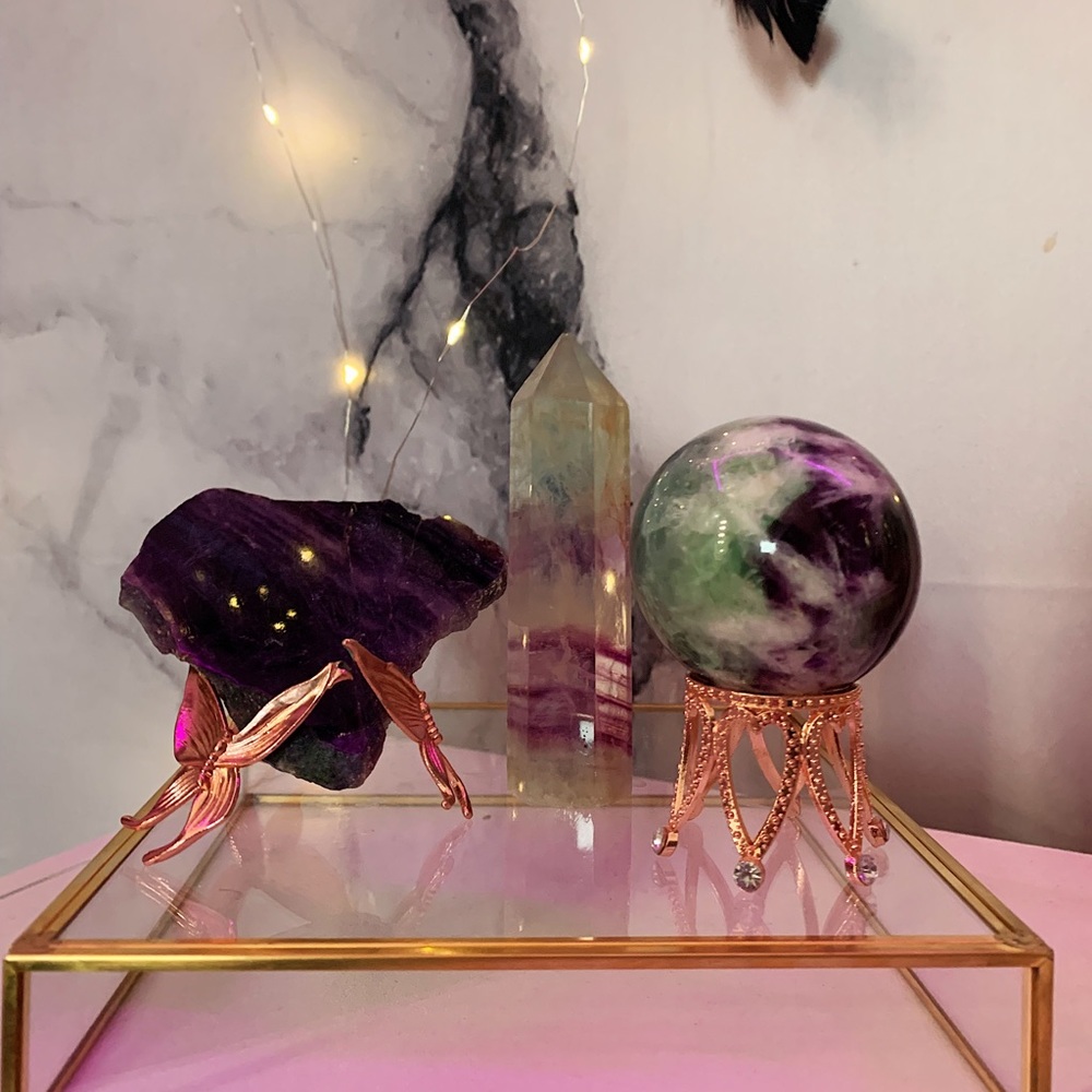 Fluorite Crystal Bundle
